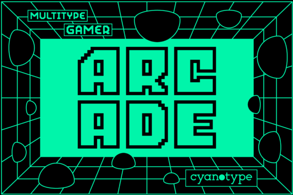 Arcade: The Pixelated Display Font for Modern Design