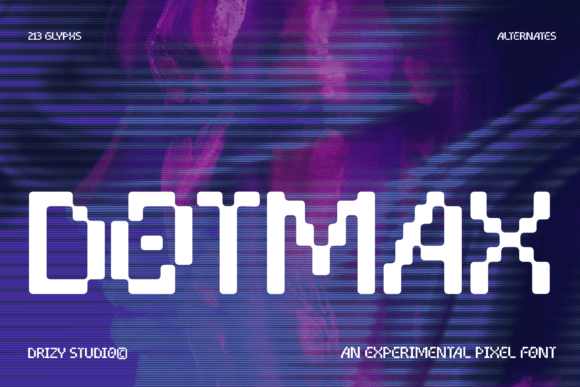 Dotmax: Adding Digital Personality with a Random Pixel Font