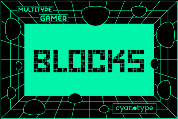 Gamer Blocks: The Pixel Font for Modern Designs