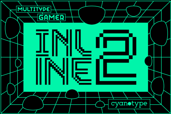 Gamer Inline 2: Give Your Designs a Bold Pixel Vibe