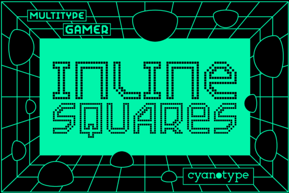 Gamer Inline Squares: Add a Distorted, Trendy Touch to Your Designs
