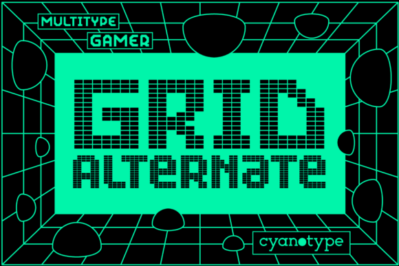 Grid Alternate: A Pixelated Display Font for Modern Design