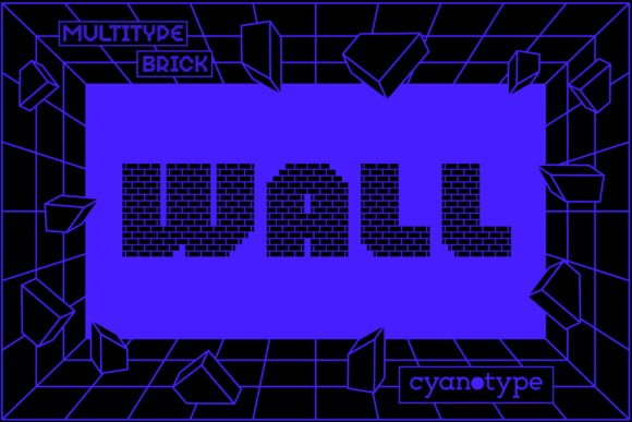 MultiType Brick Wall: A Pixel Font with Modern Edge