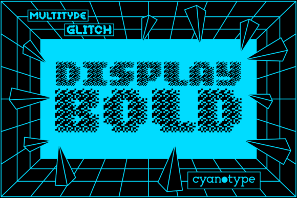 MultiType Glitch Display Bold: A Pixel Font with an Edge
