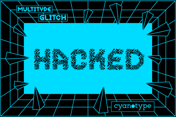 MultiType Glitch Hacked: Infusing Digital Disruption Into Your Designs