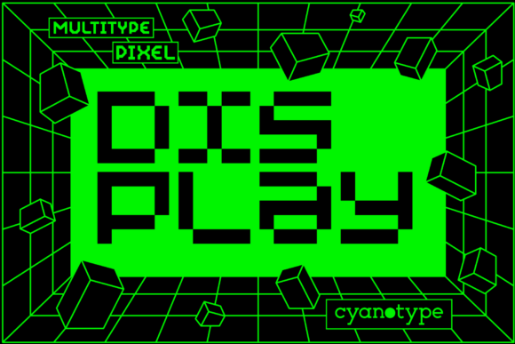 MultiType Pixel Display: A Fresh Take on Pixelated Typography