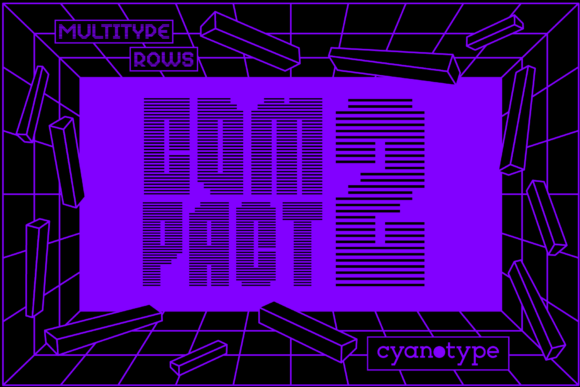 MultiType Rows Compact 2: Adding Pixelated Punch to Modern Projects