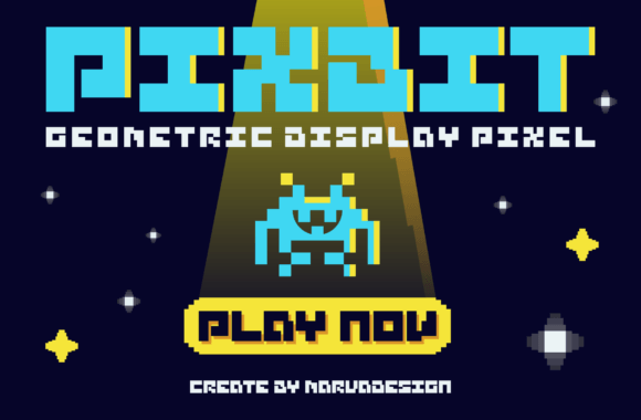 Pixbit: A Pixel Font for Nostalgic Branding