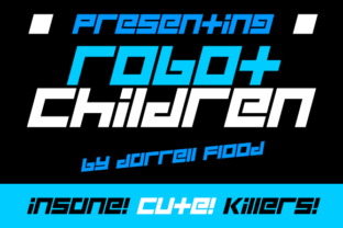 Robot Children: The Futuristic Display Font for Bold Designs