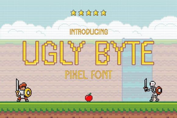 Ugly Byte: A Pixel Display Font with Retro Soul